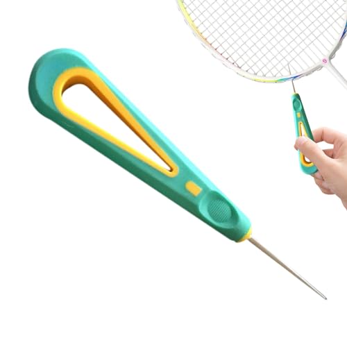 Badminton-Besaitungsmaschine, Ahlenwerkzeug - Badmintonschläger-Nähwerkzeug,Badminton Tennisschläger Ösenentferner Stringer, Schlägerreparatur Ersatzzubehör für Ahle Nähen Besaitung Bindung von Generic