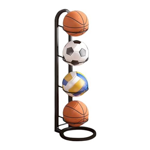 Generic Ball Aufbewahrungsregal, 3 4 Bälle Vertikale Ballständer Ballregal Für Aufbewahrungsregal Für Fussball Basketball Bälle, Basketball Kinderzimmer, RQ6Z5VR1RI77F2VKB von Generic