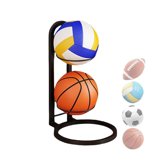 Ball Aufbewahrungsregal, Basketball Halter Stehend, Vertikale Ball Aufbewahrung, Basketball Storage Rack, Basketballhalter Aus Metall, Multifunktionales Mehrschichtiges Vertikale Ballaufbewahrung von Generic