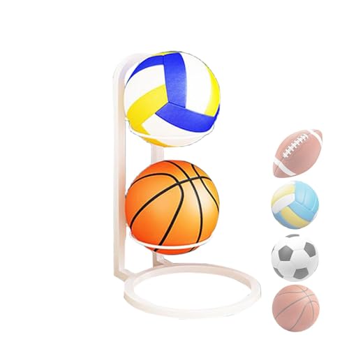 Ball Aufbewahrungsregal, Basketball Halter Stehend, Vertikale Ball Aufbewahrung, Basketball Storage Rack, Basketballhalter Aus Metall, Multifunktionales Mehrschichtiges Vertikale Ballaufbewahrung von Generic