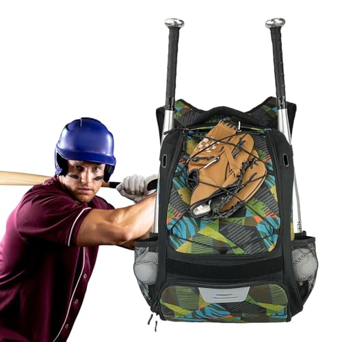 Baseballtasche für Jugendliche, Baseballtasche für Erwachsene | Großer Jugend-Baseball-Rucksack - Leichte Softball-Tasche, Baseball-Zubehör für Softball- und T-Ball-Ausrüstung von Generic