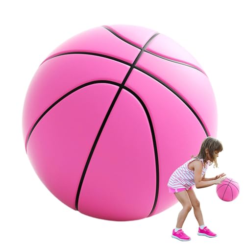 Basketball, leise, aus PU, 3D, Bounce-Ball, leiser Basketball aus Schaumstoff, unbeschichtet, weich und leicht, leiser Sportball für Jugendliche von Generic