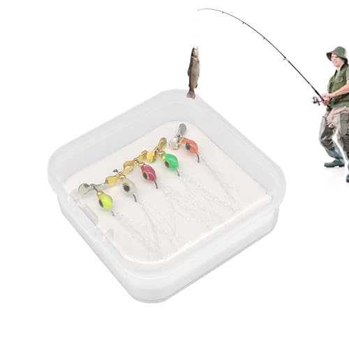 Bass-Angelschnur – Bait Fishing Spinner Bay für die Bäder – Angelköder drehbar Design – 5 Multika hart – Lars – Pinner Köder Köder Köder Salzwasser von Generic