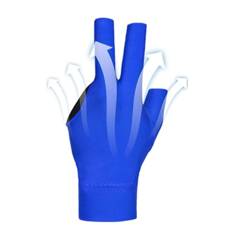 Billardhandschuhe für Damen,Professionelle Poolhandschuhe Billard - Drei-Finger-Pool-Handschuhe Universal-Queue-Sporthandschuhe - 3-Finger-Billard-Pool-Queue, professioneller -Queue, atmungsaktiv, ela von Generic