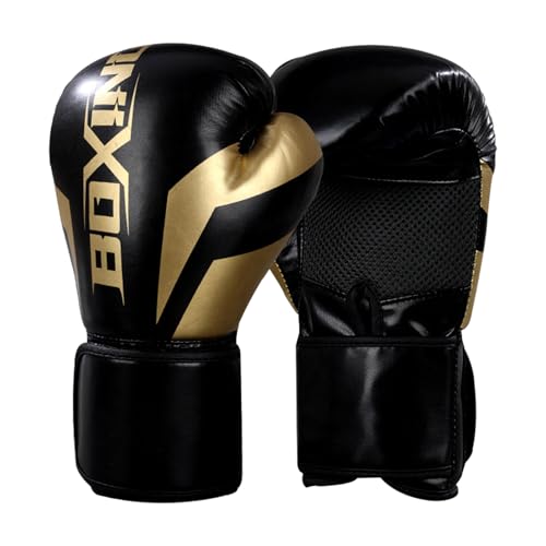 Boxhandschuhe, schwere Boxhandschuhe | Trainingshandschuhe mit belüfteter Handfläche aus Leder, verstellbare Riemen für schwere Fäuste, MMA, Muay Thai, Kickboxen und von Generic