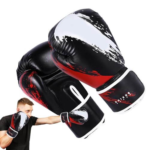 Boxhandschuhe – atmungsaktive Unisex-Sparring-Boxhandschuhe, Boxsack-Handschuhe aus PU-Leder | -Training, Sparring, MMA, Kickboxen, schwere Boxsack-Handschuhe für Erwachsene, für Damen und Herren von Generic