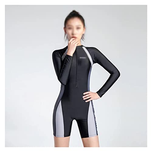 CLSDRZC Diving One Piece Swimsuit Large Long Sleeve Women Swimwear Bathing Suit Rash Guard Surfing Swimming Suit Rashguard von Generic