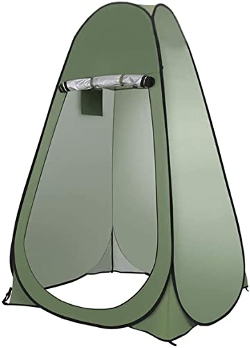 Campingzelt, Camping-Toilettenzelt, tragbares Dusch-Umkleidezelt zum Baden im Freien 22.5.12 (Farbe: Armeegrün) von Generic