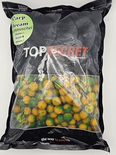 Carp Dreams Top Secret Teichmuschel 16 mm 1 kg Boilies von Generic