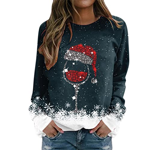Christmas Sweater Langarm Sweatshirt, Herbst Rundhals Sweatshirts Xmas Oversize Jumper Ugly Freizeit Weihnachtspullover Lustig Weihnachten Weihnachtsmotiven Weihnachtsshirt Basic Weihnachtspulli Christmas Sweater Langarm Sweatshirt, Herbst Rundhals Sweatshirts Xmas Oversize Jumper Ugly Freizeit Weihnachtspullover Lustig Weihnachten Weihnachtsmotiven Weihnachtsshirt Basic Weihnachtspulli von Generic
