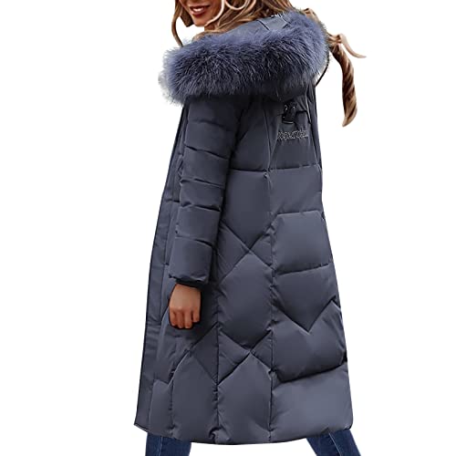 Damen Daunenjacke Lang Mantel Daunenmantel Steppmantel Wintermantel Mit Kapuze Winter Warm Parka Winddicht Jacke Steppjacke Steppmantel von Generic