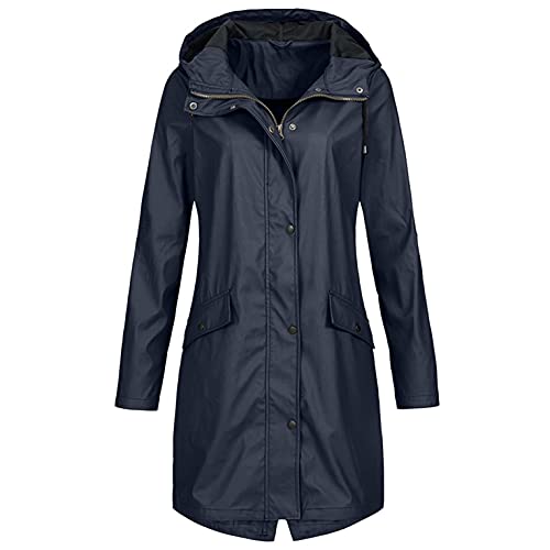 Damen Jacket Softshelljacke Damen Wasserfeste Softshellmantel Übergangsjacke Gefüttert Wasserdichter Reitjacke lang Winter Outdoorjacken Sportjacken von Generic