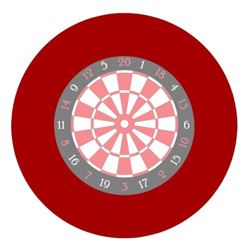 Dartboard-Einfassung, Dartboard-Surround-Ring, Dartboard-Surround-Wandschutz, Rote Eva-Spleiß-Dartboard-Rückwand-Surround, Universelle Dartboard-Wandschutzplatte Für Dart-Liebhaber von Generic