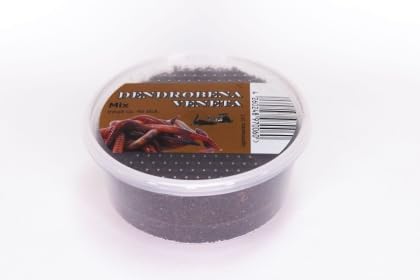 Dendrobena Mix Inhalt: ca. 40 Stück mit unterschiedlichen Wurmgrößen. Angelwürmer, Angelköder von Generic