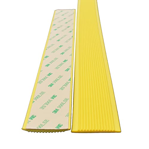 Door Strip Threshold Transition Strip Anti-Skid Stairs Treads Strips with Adhesive Backing, PVC Non-Slip Tape for Steps, 1.57 Inch Wide Floor Transition Strip for Gaps von Generic