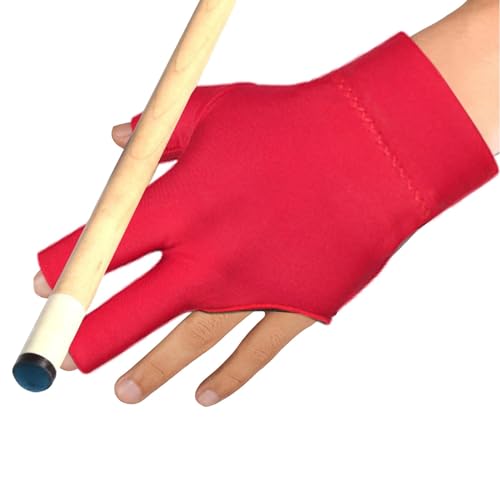 Drei-Finger-Billardhandschuhe,Billardhandschuhe für Damen, 3-Finger-Billard-Pool-Handschuhe, Billard-Trainingshandschuhe, 3-Finger-Billard-Handschuhe, Pool-Queue-Handschuhe, Pool-Drei-Finger-Handschuh von Generic