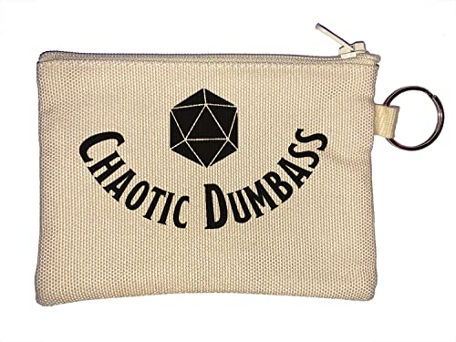 Dungeons and Dragons Inspired Chaotic Dumbass Monedero llavero Beige One Size von Generic