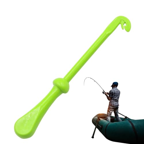 Easy Hook Loop Tyer – PP-Angelknoten-Gadget, Fliegenfischer-Knotenbindegerät | Kordelbindegerät mit ringförmigem Design, Fishing Charters Ocean Piers Riverbanks zum Fliegenfischen, Gelbgrün von Generic