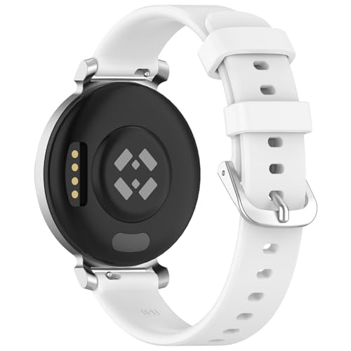 Ersatz Uhrenarmbänder Kompatibel mit Garmin Lily 2 Silikonband, 14mm Watch Band, 2 Stück Schweiß Wasserdicht Weiche Silikon Sport Smartwatch Armbänder (14MM,1 Stück B) von Generic