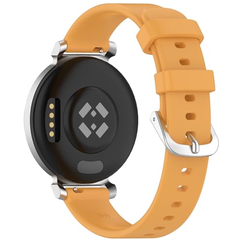 Ersatz Uhrenarmbänder Kompatibel mit Garmin Lily 2 Silikonband, 14mm Watch Band, 2 Stück Schweiß Wasserdicht Weiche Silikon Sport Smartwatch Armbänder (14MM,1 Stück F) von Generic
