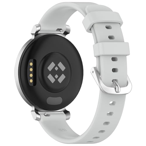 Ersatz Uhrenarmbänder Kompatibel mit Garmin Lily 2 Silikonband, 14mm Watch Band, 2 Stück Schweiß Wasserdicht Weiche Silikon Sport Smartwatch Armbänder (14MM,1 Stück H) von Generic