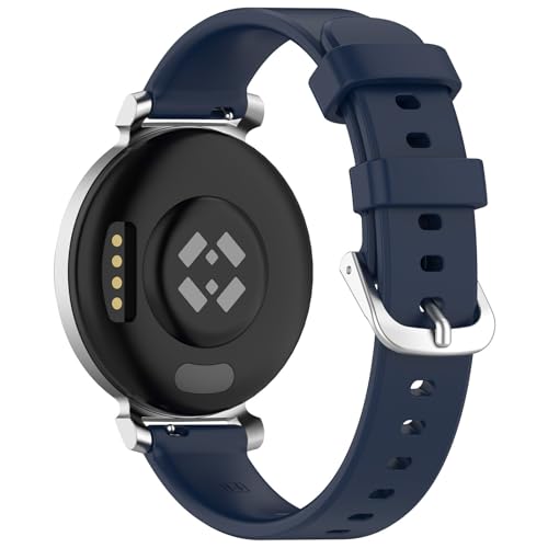 Ersatz Uhrenarmbänder Kompatibel mit Garmin Lily 2 Silikonband, 14mm Watch Band, 2 Stück Schweiß Wasserdicht Weiche Silikon Sport Smartwatch Armbänder (14MM,1 Stück J) von Generic