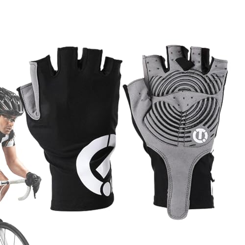 Fahrradhandschuhe für Damen,Fahrradhandschuhe Halbfinger - Dämpfung Mountainbike-Handschuhe atmungsaktiv | Anti-Cocooning-Dämpfungs-Mountainbike-Handschuhe. rutschfest, schweißabsorbierend von Generic
