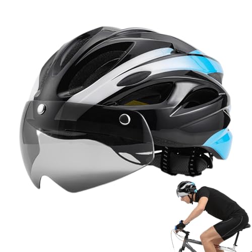 Fahrradhelme,Fahrradhelme für Erwachsene - Fahrradhelme mit wiederaufladbarem Rücklicht - Verstellbare Fahrradhelme mit Magnetbrille, atmungsaktive Fahrradhelme für Männer, Frauen, Erwachsene von Generic