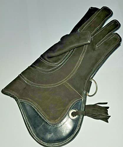 Falknerei-Handschuh, Leder, 3-lagig, Handschuh aus Nubukleder, Falknerei-Handschuh von Generic