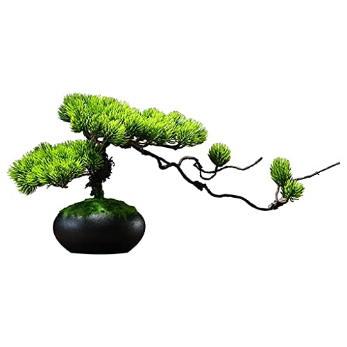 Faux Plants Artificial Tree Bonsai Trees Indoor Pot Tree Ceramic Flower Pot Artificial Moss Fake Plant Office Living Room Ornaments Artificial Potted Plants von Generic