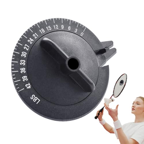 Federballschläger-Spannungsprüfung - Handhochpräziser Pressen-Spannungsprüfer | String String Badminton Strip Streifen Messung der Tennis Squash S von Generic