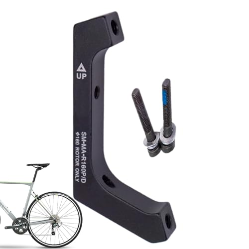 Flachmontage-zu-Post-Mount-Adapter, Scheibenbremsen-Montagehalterung - Fahrrad-Flachmontage-zu-Post-Mount-Adapter - Rennrad-Bremssattel-Adapter, benutzerfreundlicher Adapter für 140 mm/160 mm von Generic