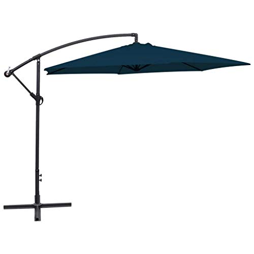 Freitragender Regenschirm, 3 m, Blau, für den Außenbereich, Garten, Hängesonnenschirm, Sonnenschirm, Sonnenschirm für den Außenbereich von Generic