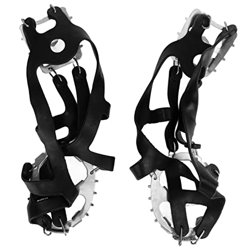 Generic 1 Paar Set 18 Zahn Im Freien Eiskletterschuhgreifer mit Tragbarem Beutel (M #11) von Generic