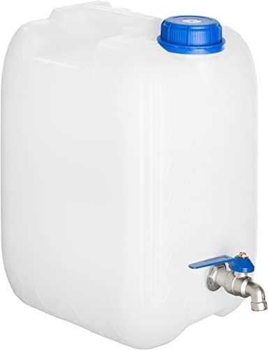 20 L Wasserkanister BPA-frei mit verzinkt Hahn Wasserbehälter Kanister Trinkwasserkanister von Generic