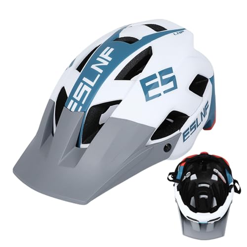 Generic Fahrradhelme,Helme für Erwachsene,Fahrradkopfbedeckung mit Abnehmbarer Krempe - Fahrradhelme für Erwachsene, schützende, atmungsaktive Ausrüstung, für E-Bike, Rennradfahren von Generic
