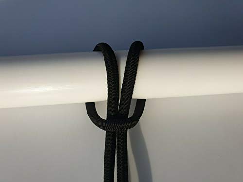 Generic GUMMISEIL Expanderseil Planenseil elastisches Seil ø 5 mm 15 M schwarz von Generic