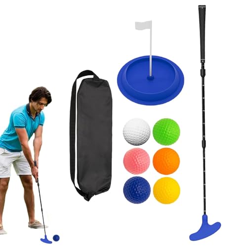 Generic Golf-Putter-Set, Golfschläger-Set, Golfschläger-Set, Golf-Putter, Teleskop-Golf-Putter mit 6 Golfbällen, Putter-Set für Rechts- oder Linkshänder von Generic