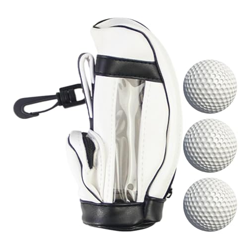 Generic Golf-Zubehörtasche | Wasserdichter PU-Golftaschen-Organizer mit Reißverschluss | Wiederverwendbare Golfball-Aufbewahrung, langlebige Golftasche für Kinder, Erwachsene, Outdoor von Generic