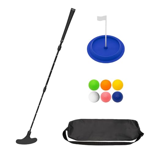 Generic Golfschläger-Set für Herren, Golfschläger-Set für Männer – Junior-Golf-Putter, Teleskop-Golf-Putter mit 6 Golfbällen, Putter-Set für Golfer von Generic