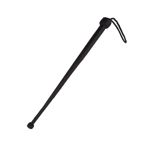 Generic Peitsche, 61 cm, schwarzes Leder, kleine Stierpeitsche, 58,4 cm, für Reiten, Reitsport von Generic