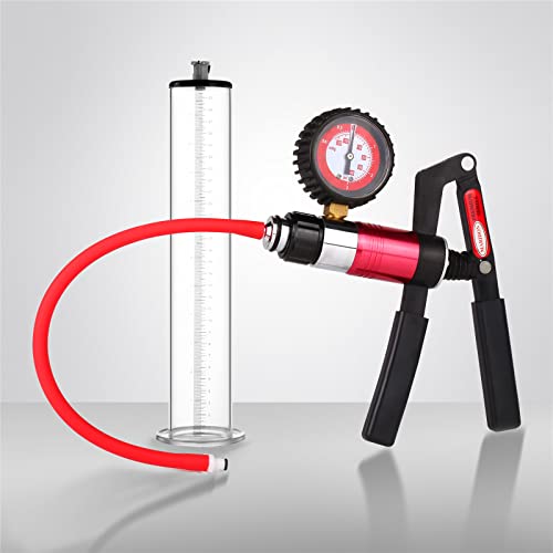 Generic Penispumpe mit Scherengriff und Manometer Potenzsteigerung Penisverlängerung Erektion Impotenzhilfe Penisvergrößerung Vakuumpumpe für Männer Potenz-Training,31 * 5.1cm/12 * 2.0in von Generic