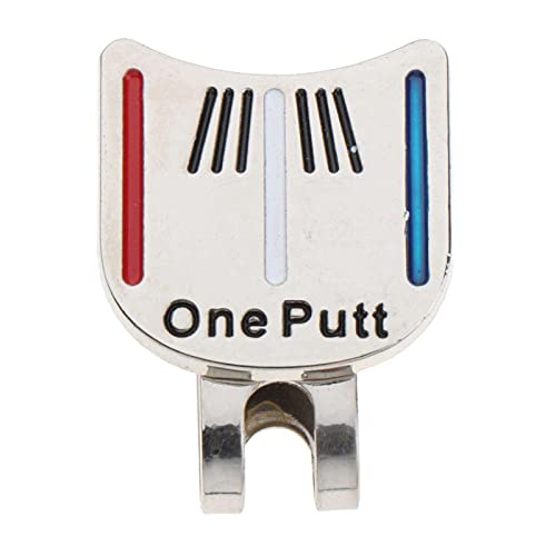 Golf Putting Alignment Tool Ball Marker Metall Magnetic Hat Clip Cap Visor Decor Putting Alignment Aiming Tool Training Aids (Colorful Line) von Generic