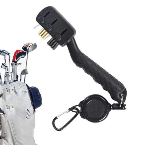 Golfrillenreiniger,Golfschlägerreiniger - Multifunktionale Golfrillen-Reinigungsbürste - Golfwerkzeug, Rillenreiniger, Golfzubehör, Golfrillenreiniger mit ergonomischem Griff von Generic