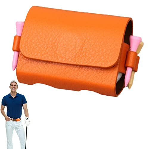 Golftasche – Pu-Ledersack, Damen-Golftasche | Golfball-Tasche, Handtasche, Golf-Tees-Bälle-Halter-Tasche, tragbare Golf-Aufbewahrungstasche, Golf-Sport-Aufbewahrungstasche für Golfsport, 3,15 Zoll von Generic