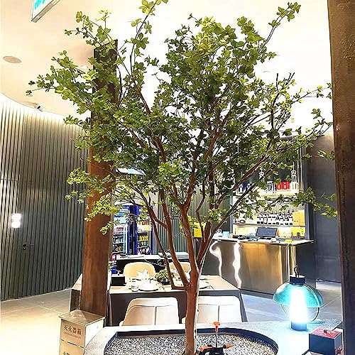Green Artificial Plant Japanese Bell Leaf Fake Drunken Wood Floor Potted Bell Tree Family for Office House Farmhouse Living Room Home Decor H 1.2M/3.9FT von Generic