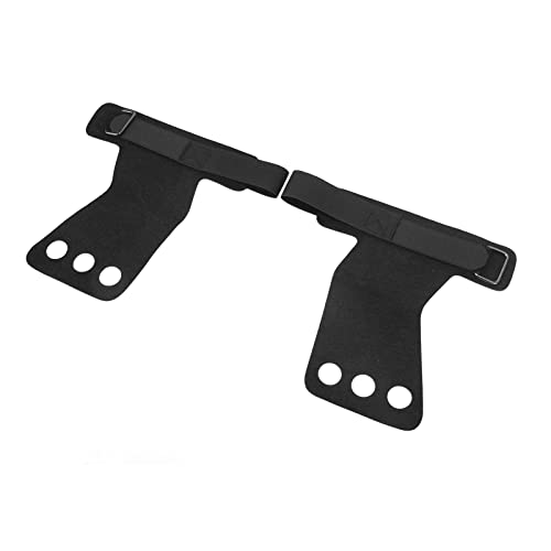 Gymnastik-Handflächenschutzhandschuhe, rutschfeste Handgriffe für Klimmzüge, Langlebig, Ergonomisches Design (Black) von Generic