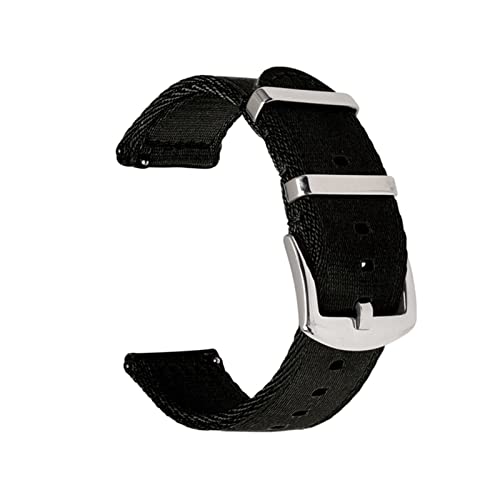 HMJGDZG -Gurt -Uhren -Band 18mm20mm 22 mm 24 mm Schnellveröffentlichung Spring Watch Gurt Nylon Nylon Sicherheitsgurt Ersatz für Jede Uhren von Generic
