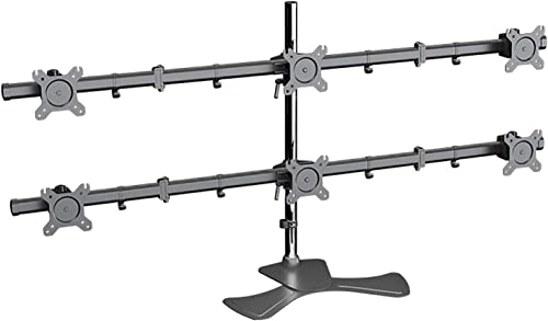HYJYGM 6 Monitor Desk Mount -Halterung mit vollständiger Artikulation passt 15 27 Zoll Monitore TV -Ständer für multifunktionale Verwendung von Generic