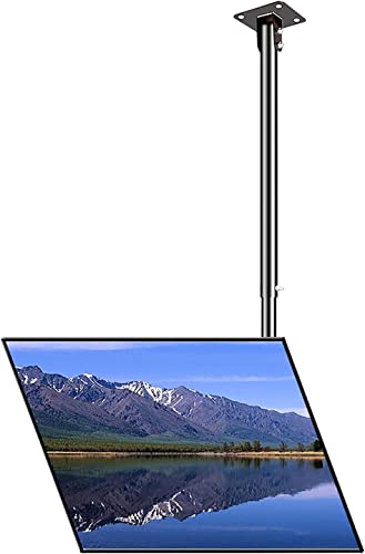 HYJYGM Decken -TV -Halterung für 32 70 Zoll SN Display max. 600x400mm Easy Assembly Multifunktions -TV -Ständer mit Tischplatte von Generic